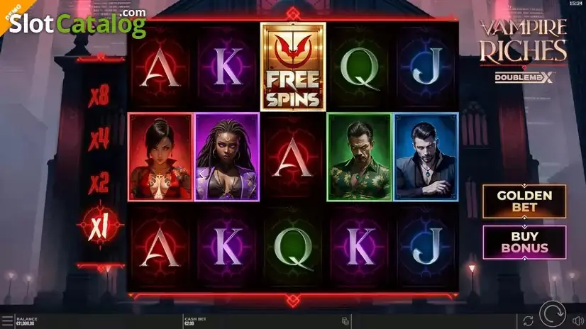 Vampire Riches DoubleMax slot gameplay