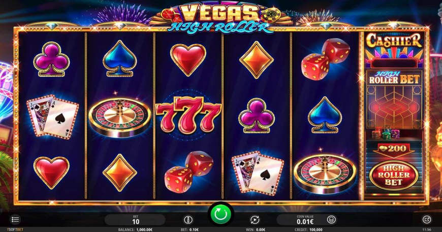 Vegas High Roller slot gameplay