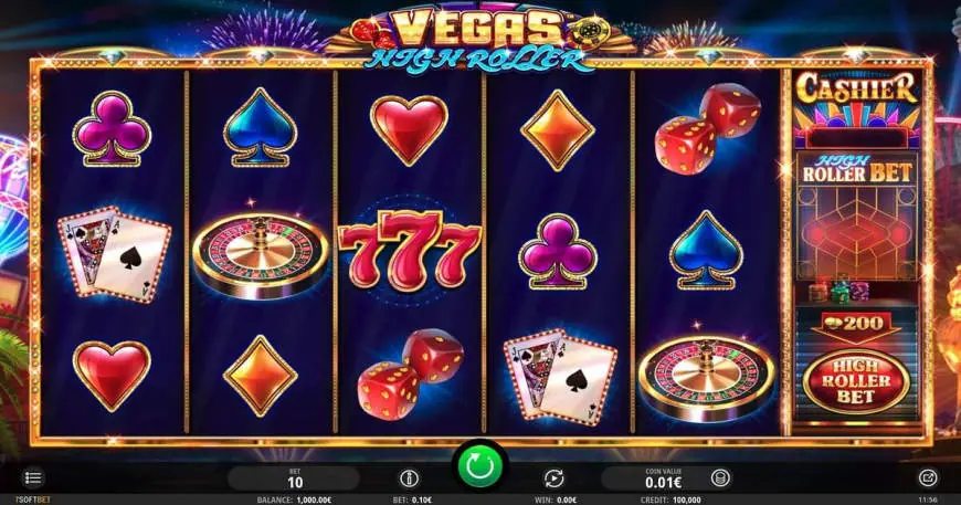Vegas High Roller slot gameplay