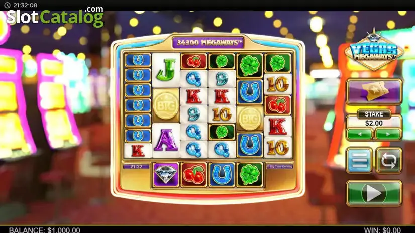 Vegas Megaways slot gameplay