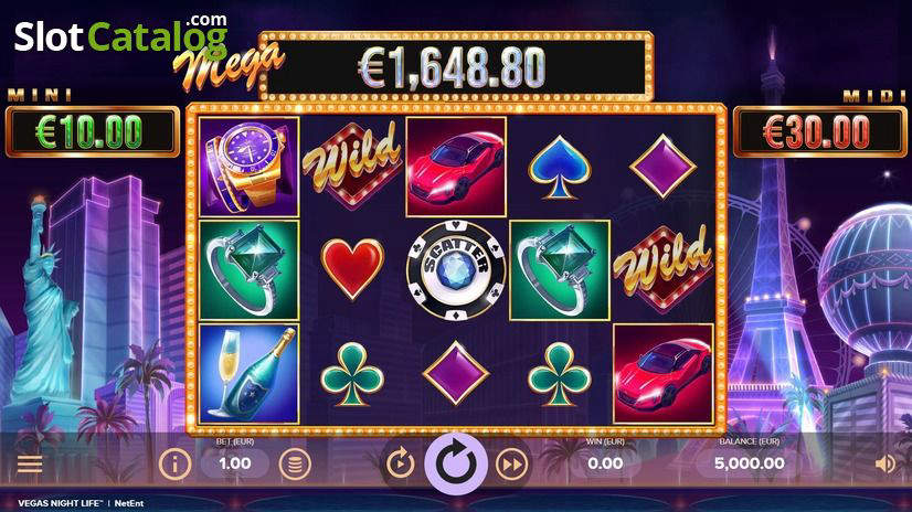 Vegas Night Life slot gameplay