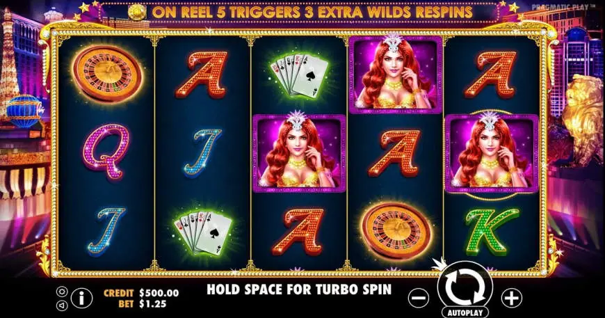 Vegas Nights slot gameplay
