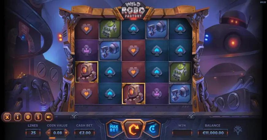 Wild Robo Factory slot gameplay