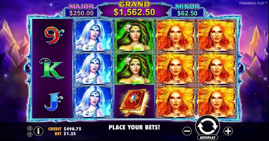 Wild Spells slot gameplay
