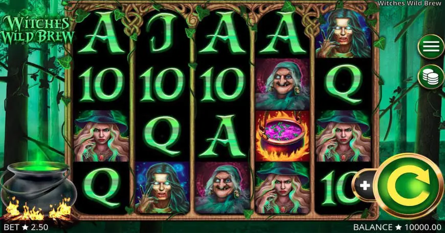 Witches Wild Brew slot gameplay