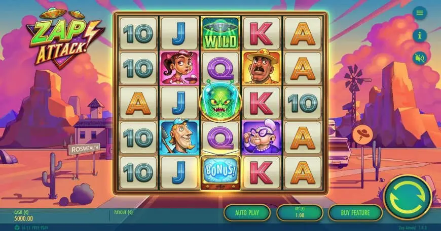 Zap Attack slot gameplay