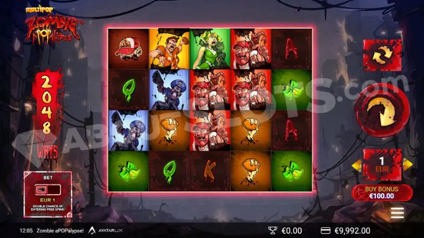Zombie aPOPalypse MultiPop slot gameplay