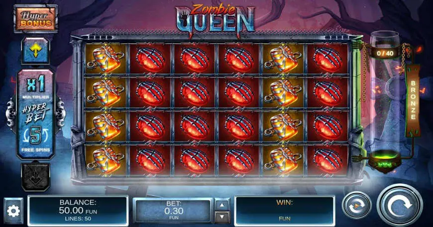 Zombie Queen slot gameplay