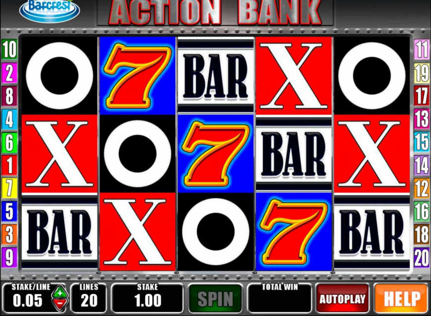 Action Bank slot gameplay screenshot