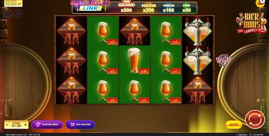 Bier Haus Frenzy slot gameplay
