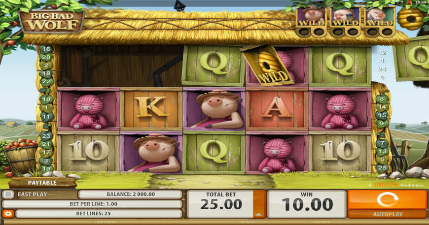 Big Bad Wolf slot gameplay