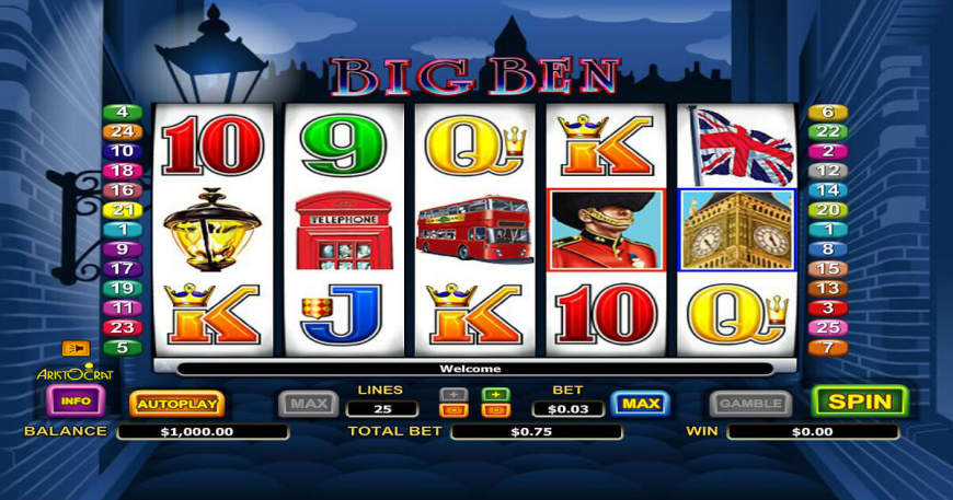 Big Ben slot gameplay screenshot