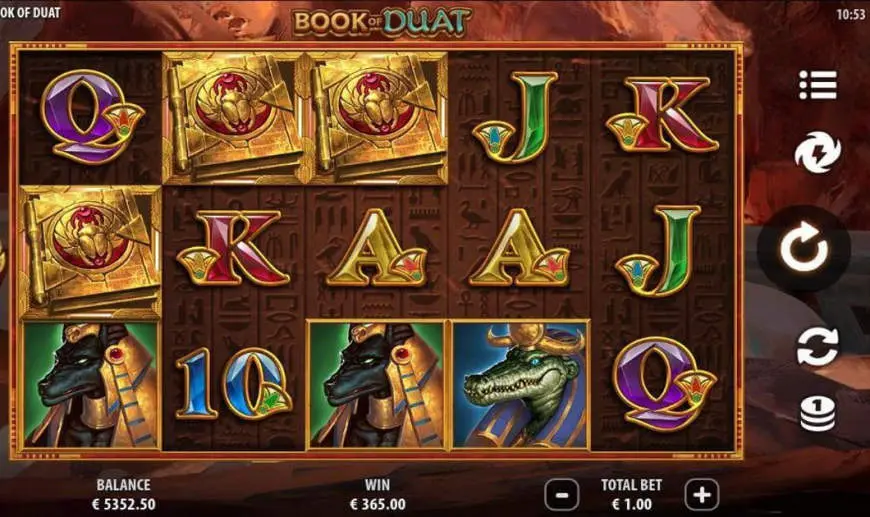 Book of Duat slot gameplay screenshot