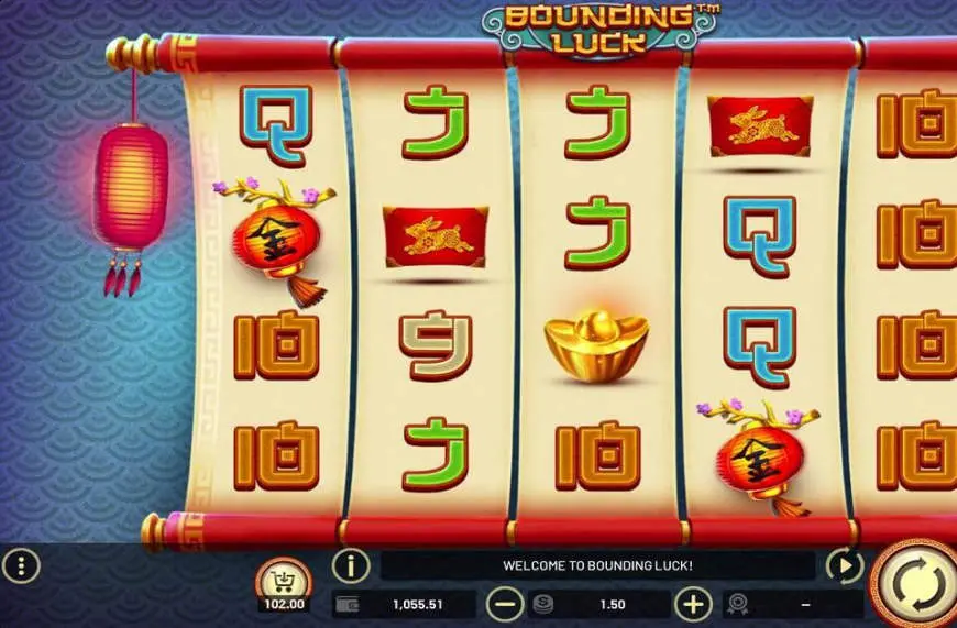 Bounding Luck slot gameplay screenshot