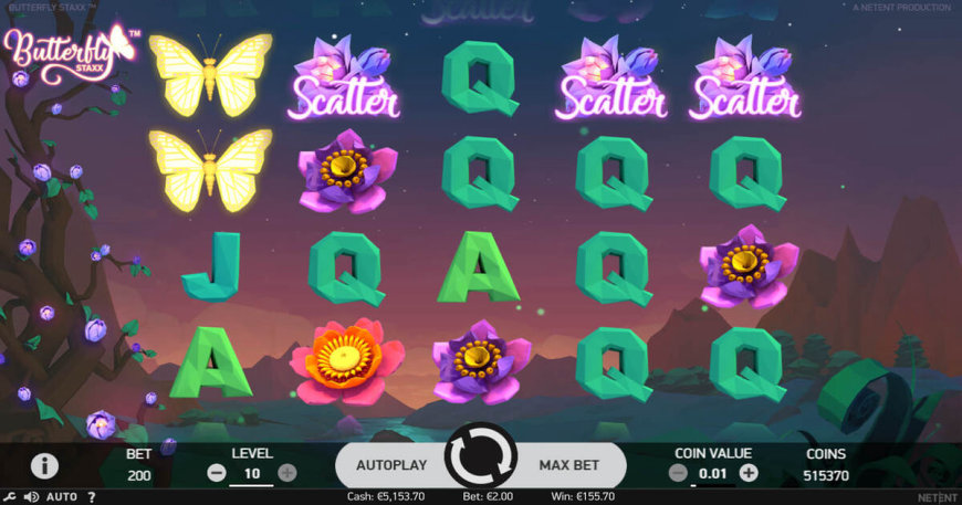 Butterfly Staxx slot gameplay