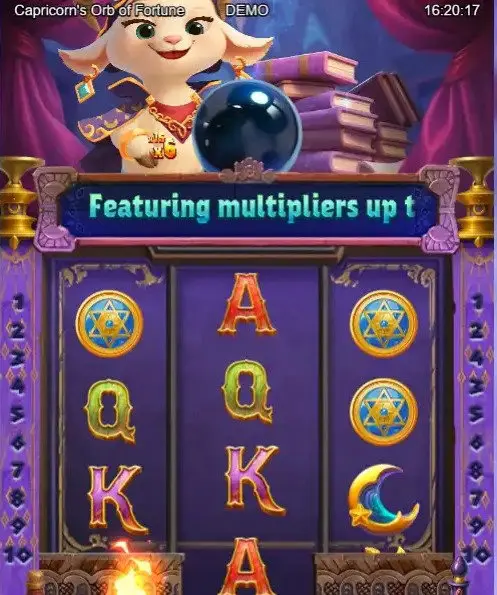 Capricorn's Orb of Fortune slot gameplay screenshot
