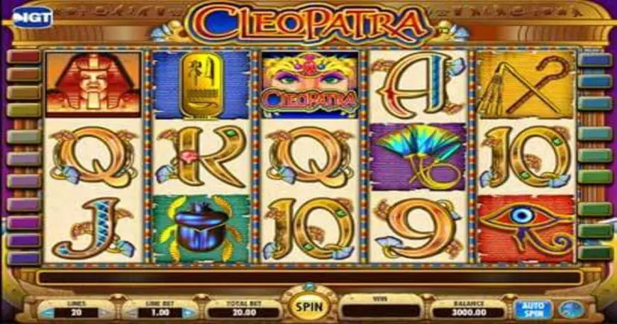 Cleopatra slot gameplay screenshot