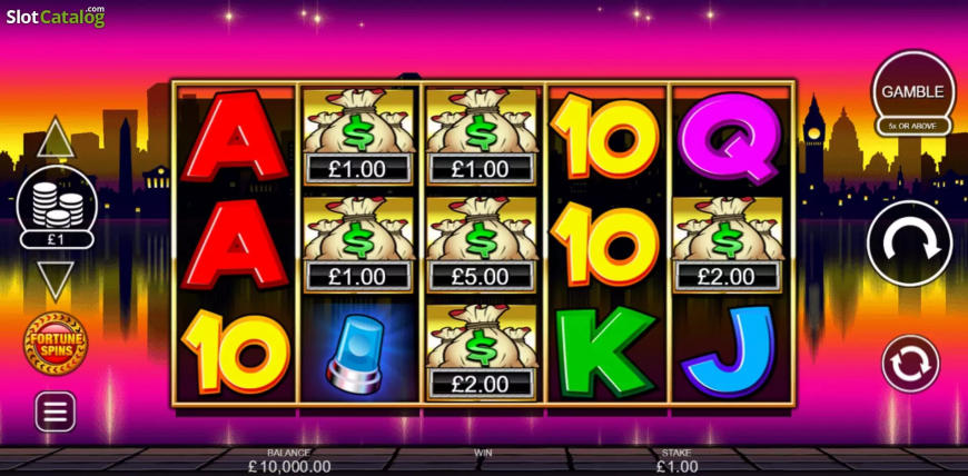 Cops 'n' Robbers Big Money slot gameplay screenshot