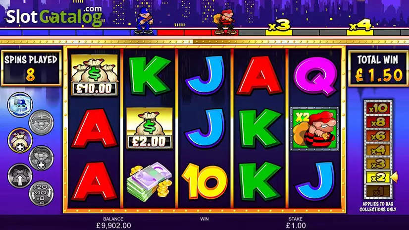Cops 'n' Robbers Bigger Big Money slot gameplay screenshot