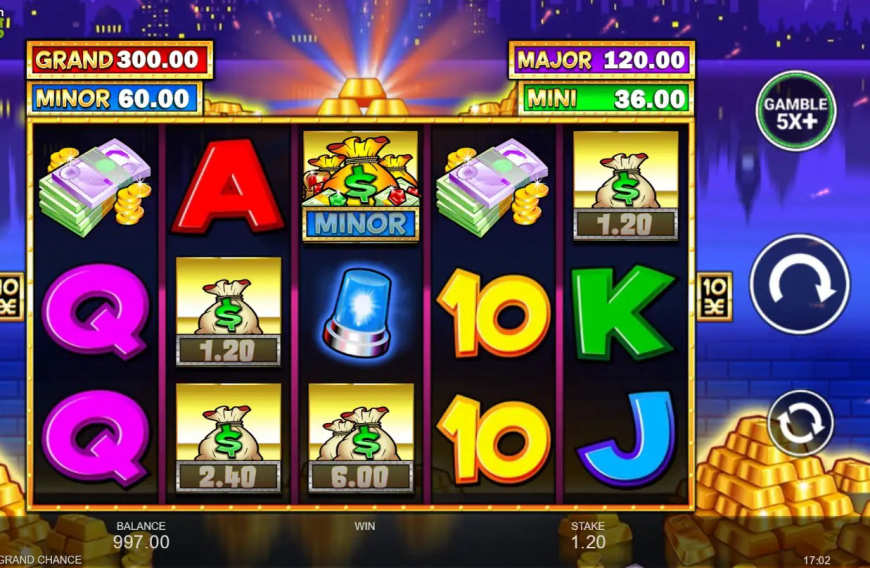 Cops 'n' Robbers Grand Chance slot gameplay screenshot