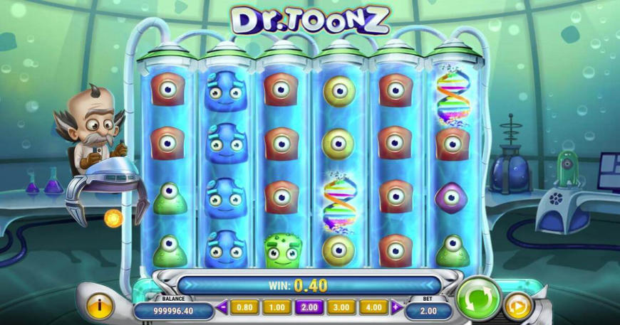 Dr. Toonz slot gameplay