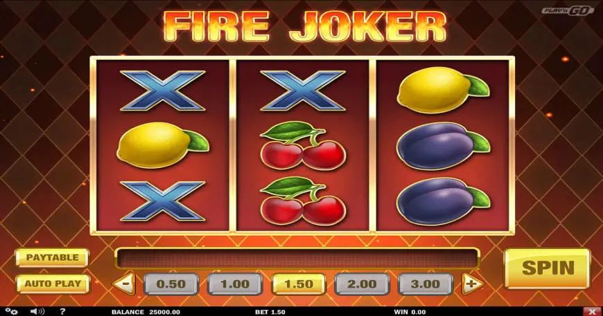 Fire Joker slot gameplay screenshot