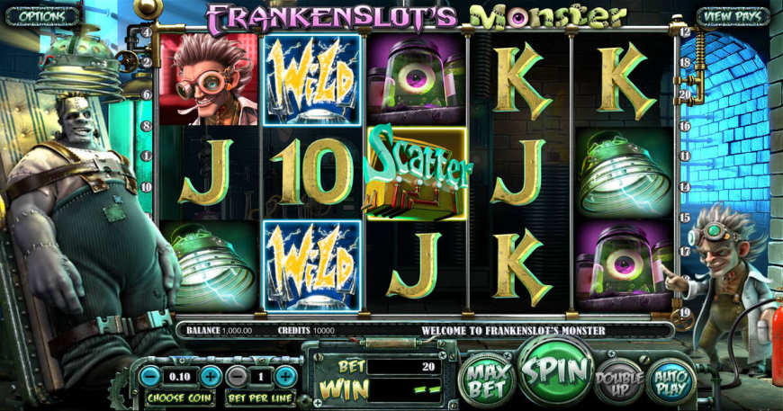 Frankenslot's Monster slot gameplay