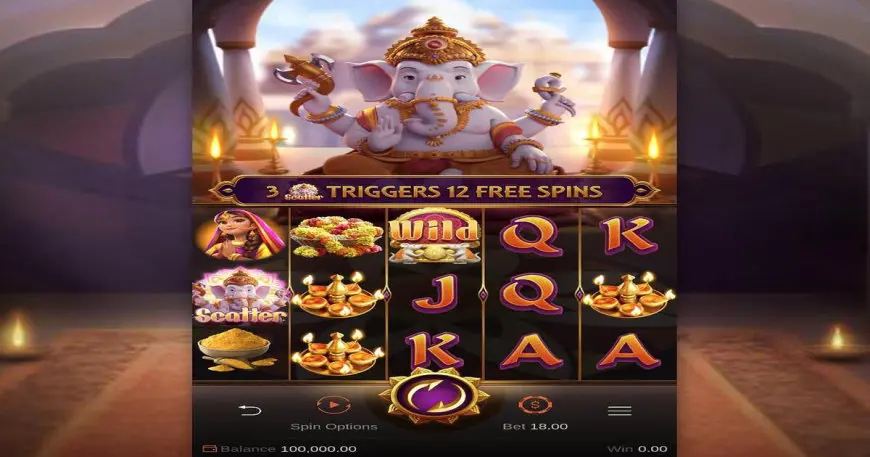 Ganesha Gold slot gameplay screenshot