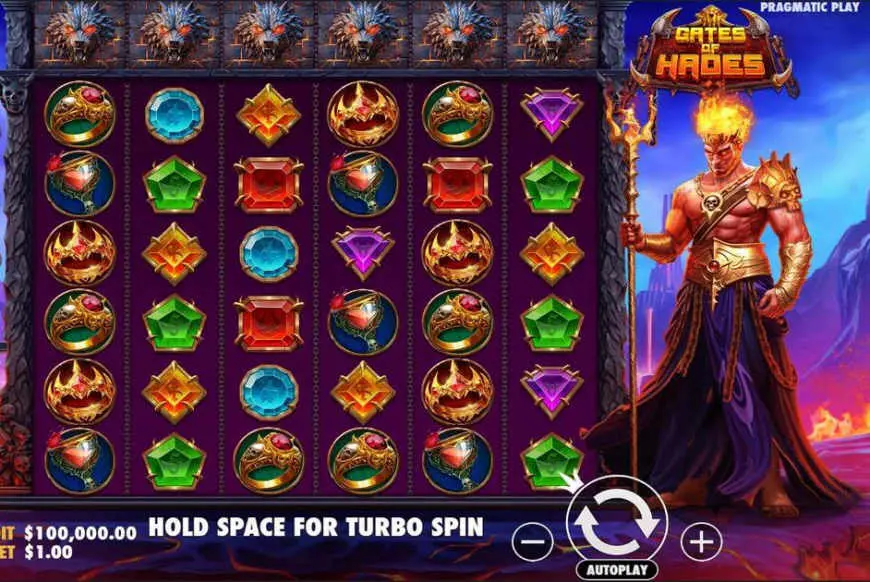 Gates of Hades slot gameplay screenshot