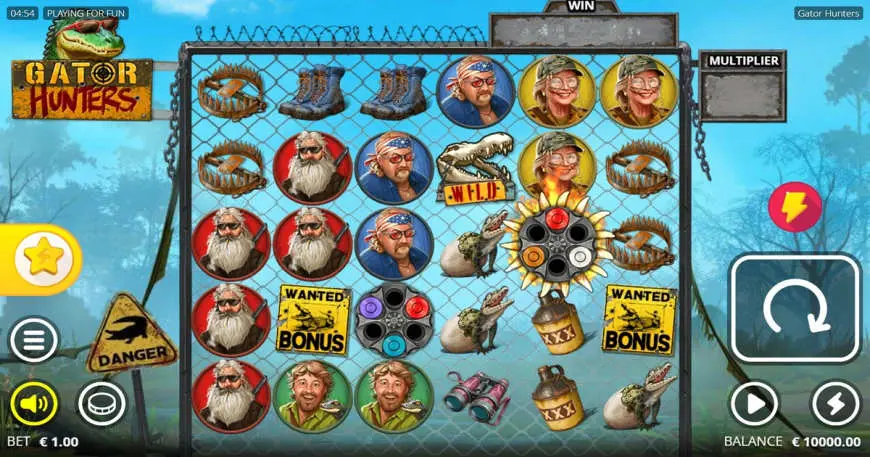Gator Hunters slot gameplay screenshot