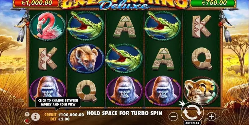 Great Rhino Deluxe slot gameplay
