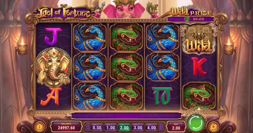 Idol of Fortune slot gameplay screenshot