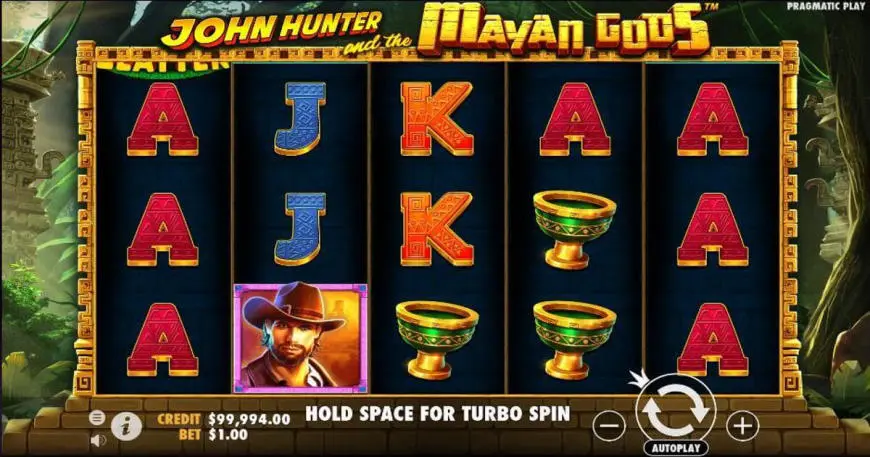 John Hunter and the Mayan Gods slot gameplay screenshot