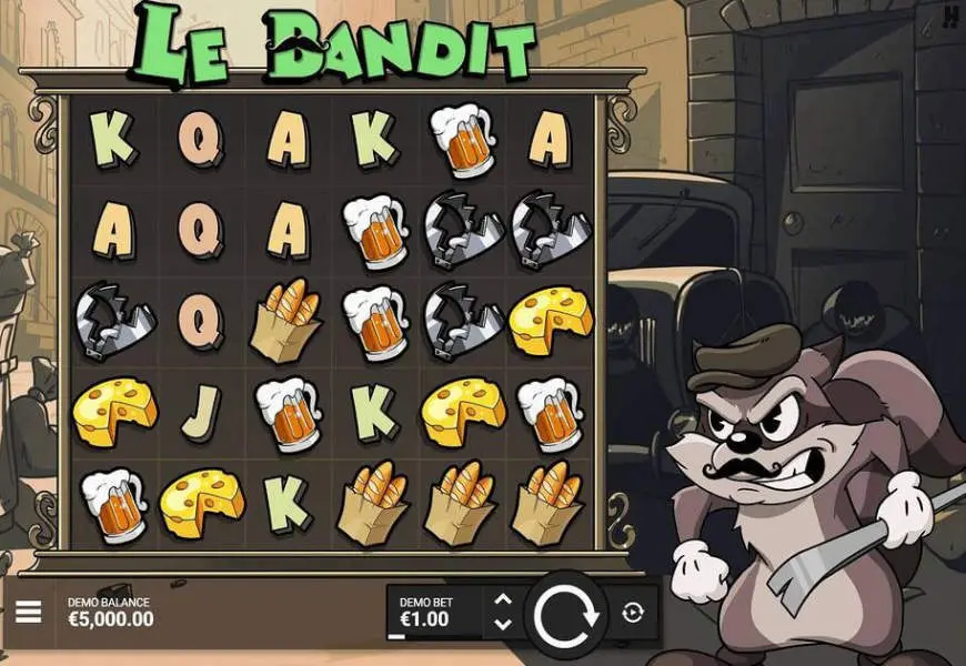 Le Bandit slot gameplay screenshot