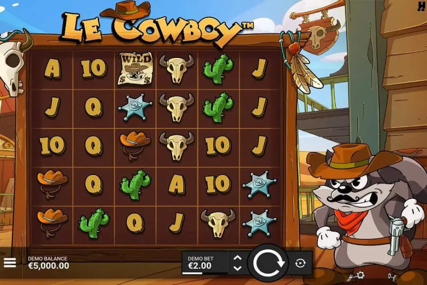 Le Cowboy slot gameplay screenshot