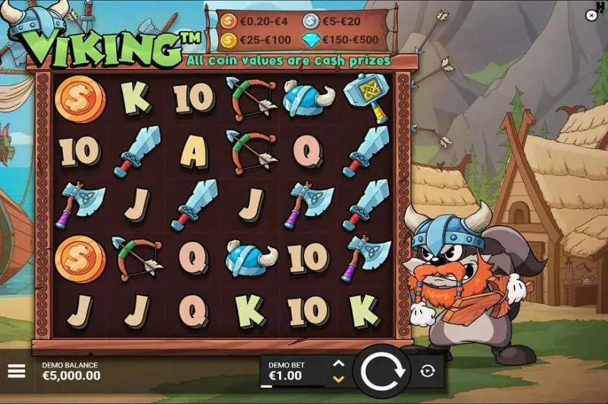 Le Viking slot gameplay screenshot