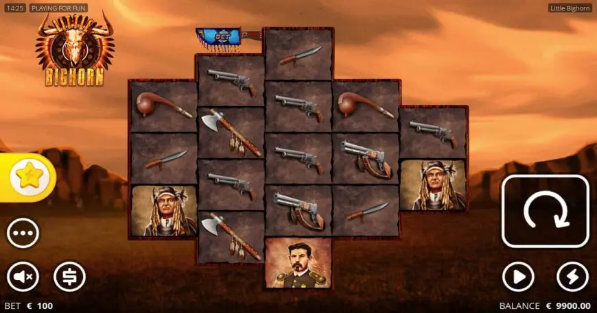 Little Bighorn slot gameplay screenshot