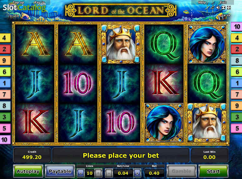 Lord of the Ocean slot gameplay screenshot