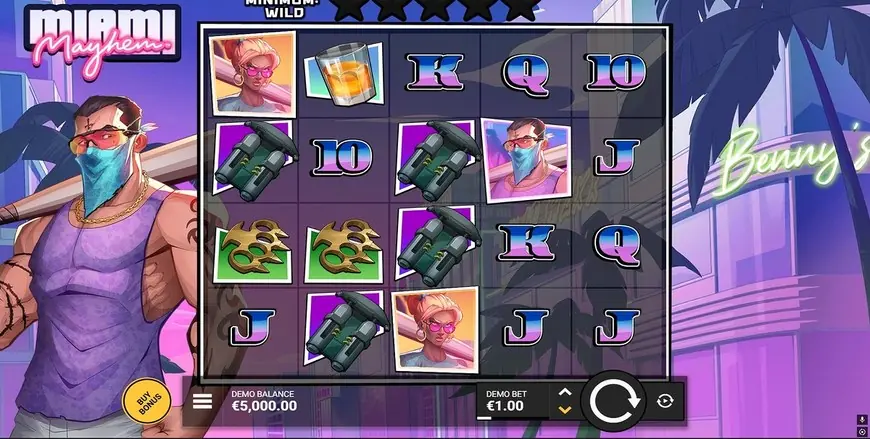 Miami Mayhem slot gameplay