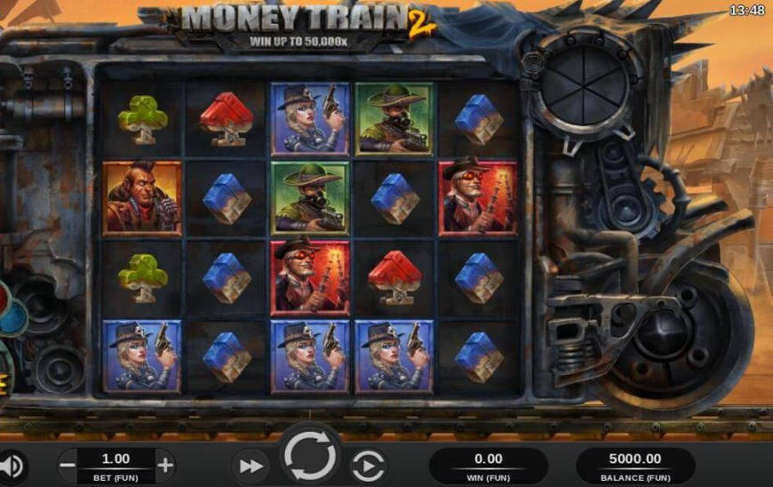Money Train 2 slot gameplay screenshot