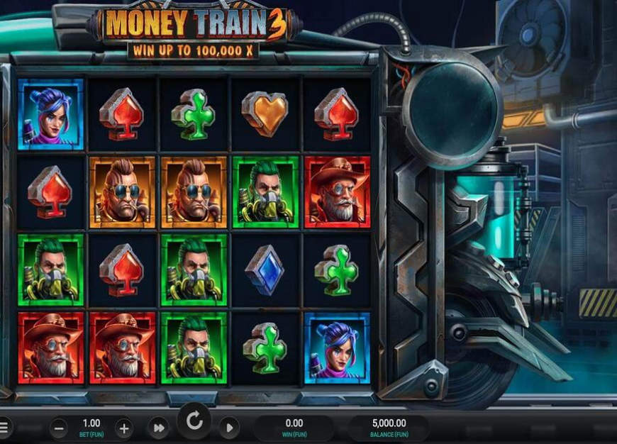 Money Train 3 slot gameplay screenshot