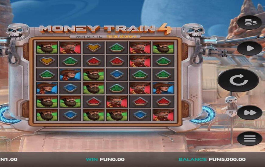 Money Train 4 slot gameplay screenshot