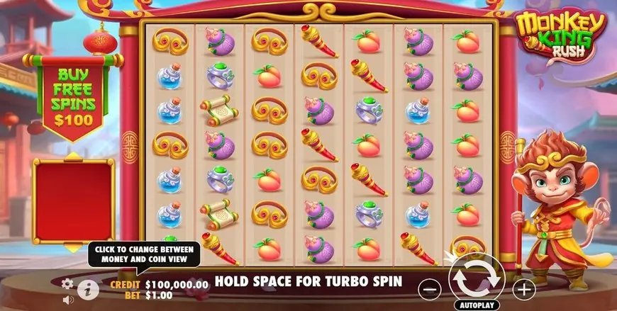 Monkey King Rush slot gameplay