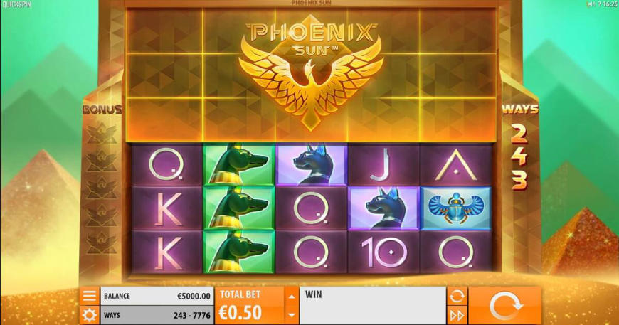 Phoenix Sun slot gameplay