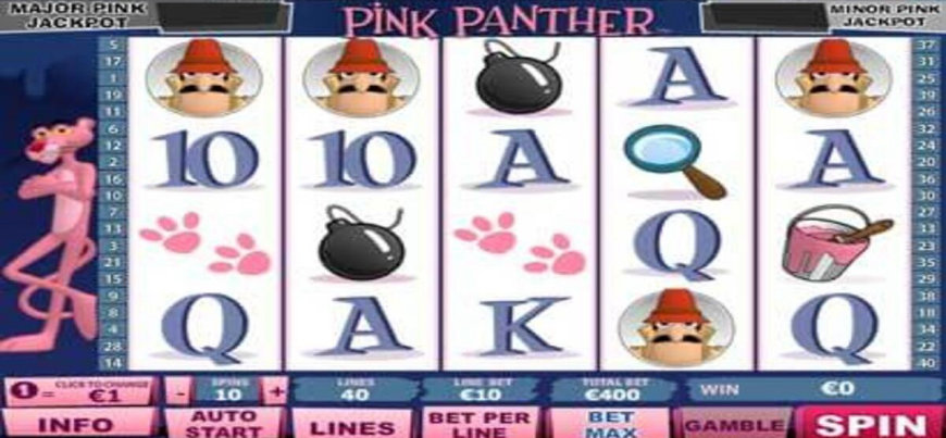 Pink Panther slot gameplay screenshot