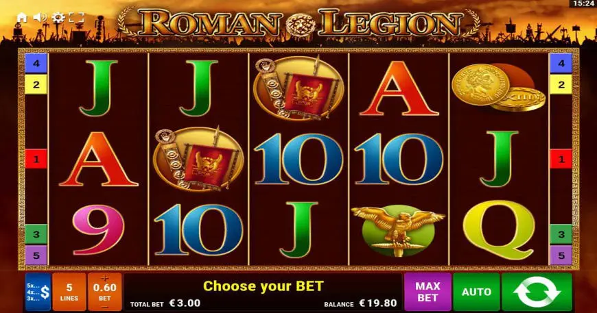 Roman Legion slot gameplay screenshot