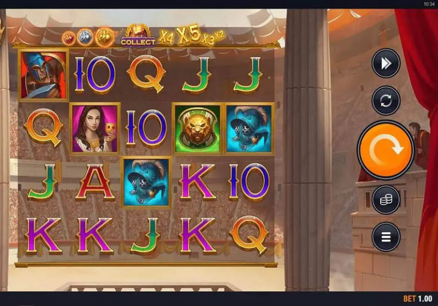 Rome: Fight For Gold slot gameplay screenshot