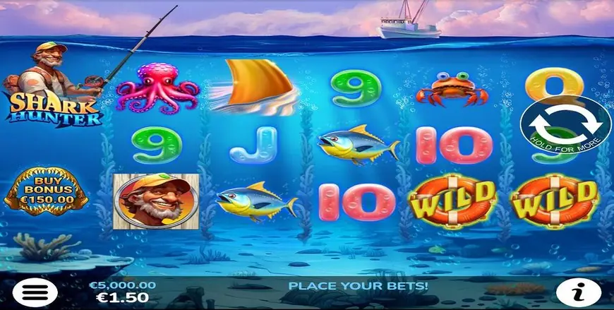 Shark Hunter slot gameplay