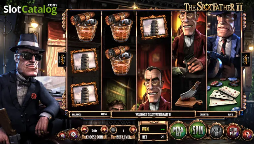 SlotFather II slot gameplay screenshot