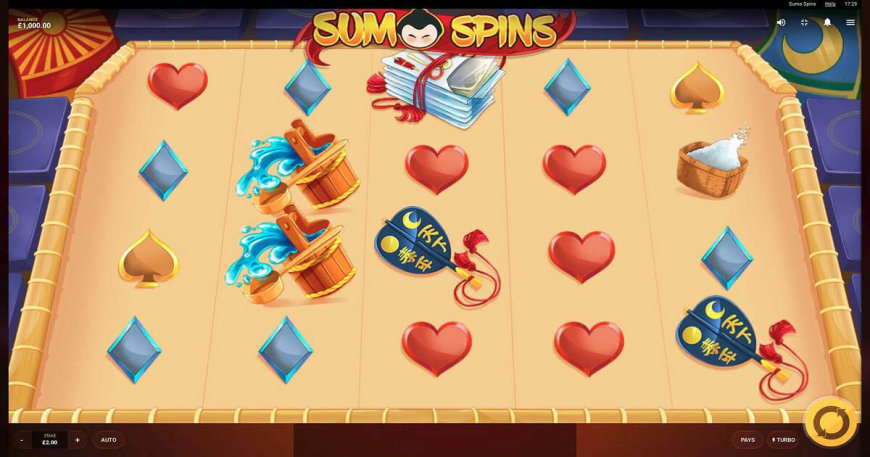 Sumo Spins slot gameplay